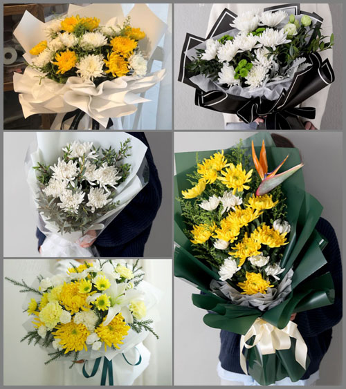 广东江门市恩平市横陂镇新潮村白事花束代送